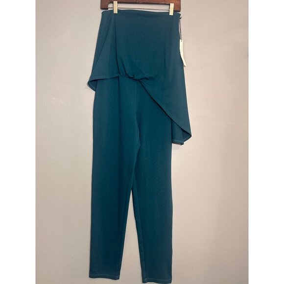 Susana Monaco NWT Pine drapey holiday jumpsuit S - Picture 1 of 7